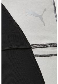 Puma legginsy treningowe Evostripe damskie kolor czarny wzorzyste. Kolor: czarny. Materiał: skóra, materiał. Sport: fitness #5