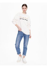 BOSS - Boss Bluza 50485251 Beżowy Oversize. Kolor: beżowy. Materiał: bawełna #3