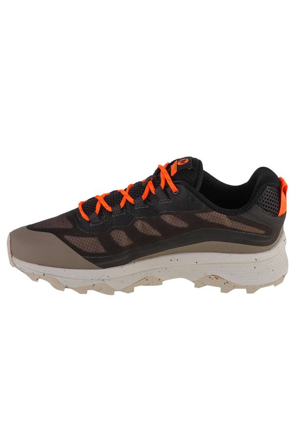Buty do chodzenia Męskie Merrell Merrell Moab Speed. Kolor: szary, beżowy, żółty, pomarańczowy, wielokolorowy. Materiał: tkanina, materiał, guma, syntetyk. Sport: turystyka piesza