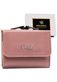 ROVICKY - Portfel damski Rovicky RPX-32-ML różowy. Kolor: różowy