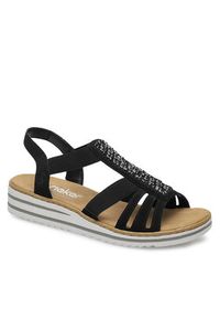 Rieker Sandały V0652-00 Czarny. Kolor: czarny. Materiał: syntetyk #8