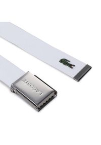 Lacoste Pasek Męski RC2012 Biały. Kolor: biały. Materiał: materiał #2