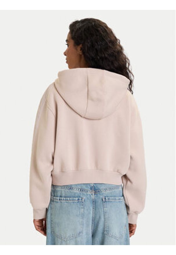 Guess Bluza V5BQ11 KB681 Beżowy Oversize. Kolor: beżowy. Materiał: bawełna