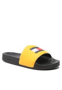 Tommy Jeans Klapki Pool Slide EN0EN02063 Żółty. Kolor: żółty. Materiał: skóra #6
