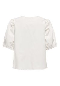only - ONLY Bluzka Jenna 15368592 Kremowy Regular Fit. Kolor: kremowy. Materiał: bawełna #7