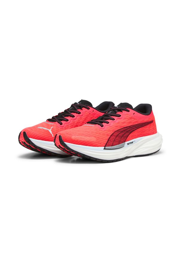 Buty Sportowe Damskie Puma Deviate Nitro 2. Kolor: wielokolorowy, czarny, czerwony, pomarańczowy. Sport: bieganie