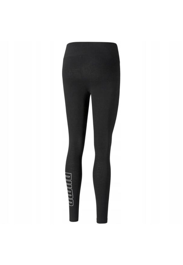 Puma - Legginsy Damskie Logo Power. Kolor: czarny. Sport: turystyka piesza