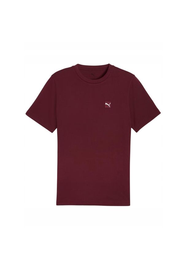 Koszulka na co dzień Męska Puma T-Shirt Bawełniana Sportowa. Kolor: czerwony. Materiał: bawełna. Sport: turystyka piesza