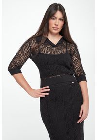 Joseph Ribkoff - Sweter damski ażurowy JOSEPH RIBKOFF. Wzór: ażurowy #1