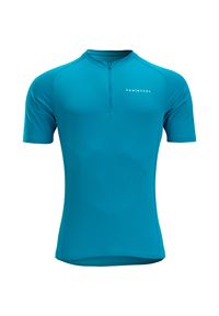 VAN RYSEL - Koszulka rowerowa szosowa Triban Essentiel. Kolor: niebieski, turkusowy, wielokolorowy. Materiał: poliester, materiał