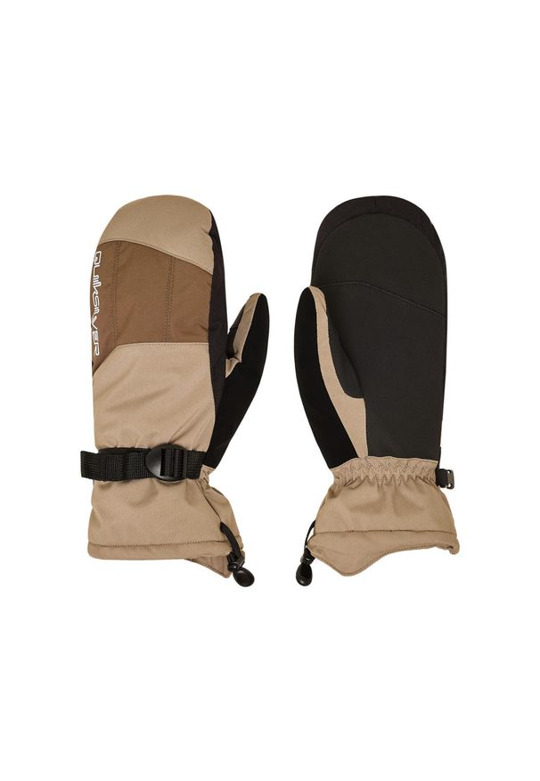 Quiksilver - Techniczne rękawice do sportów zimowych dla Mężczyzn MISSION. Kolor: brązowy. Materiał: poliester, materiał. Sezon: zima. Sport: narciarstwo
