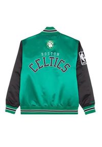 Kurtka męska koszykarska Mitchell & Ness NBA Boston Celtics zielona. Kolor: wielokolorowy. Materiał: syntetyk