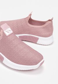 Born2be - Różowe Buty Sportowe Jynynore. Wysokość cholewki: przed kostkę. Nosek buta: okrągły. Kolor: różowy. Materiał: materiał. Szerokość cholewki: normalna
