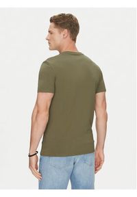 Guess T-Shirt M2YI24 J1314 Khaki Slim Fit. Kolor: brązowy. Materiał: bawełna