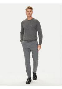 Calvin Klein Sweter K10K113549 Szary Slim Fit. Kolor: szary. Materiał: bawełna #3