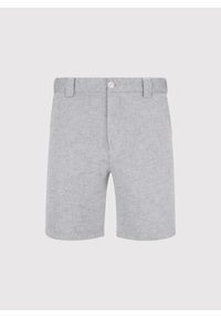 Pako Lorente - PAKO LORENTE - Szare szorty męskie z lnem. Okazja: na co dzień. Kolor: różowy, szary. Materiał: len. Sezon: lato. Styl: casual #5