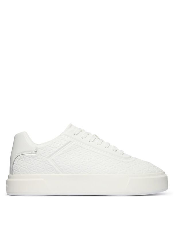 Calvin Klein Sneakersy Beasket Cup Oxf Lup Hf Aop Lth HM0HM02132 Biały. Kolor: biały. Materiał: skóra