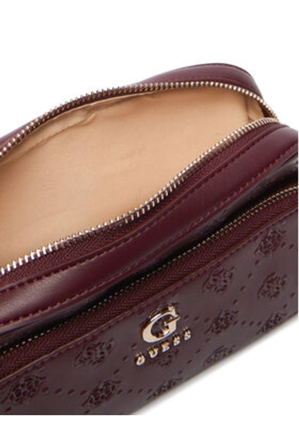 Guess Kosmetyczka PW7545 P5473 Bordowy. Kolor: czerwony. Materiał: skóra