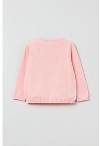 OVS Sweter dziecięcy kolor różowy. Okazja: na co dzień. Kolor: różowy. Styl: casual