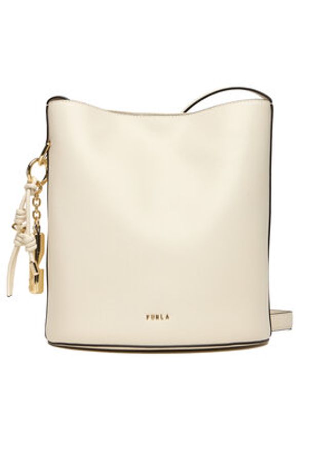 Furla Torebka Roxie S WB01875 ARE000 CN PNN00 Écru. Kolor: kremowy. Materiał: skórzane