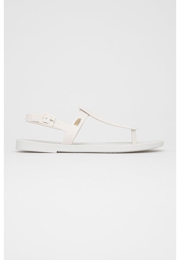 melissa - Melissa - Sandały SUN SANDAL. Zapięcie: klamry. Kolor: biały. Materiał: materiał. Wzór: gładki