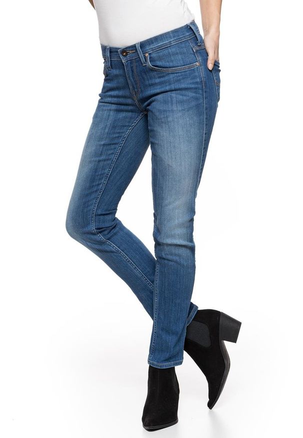 Lee - SPODNIE DAMSKIE LEE JADE BLUE MONDAY L331PFVJ. Wzór: aplikacja. Styl: elegancki