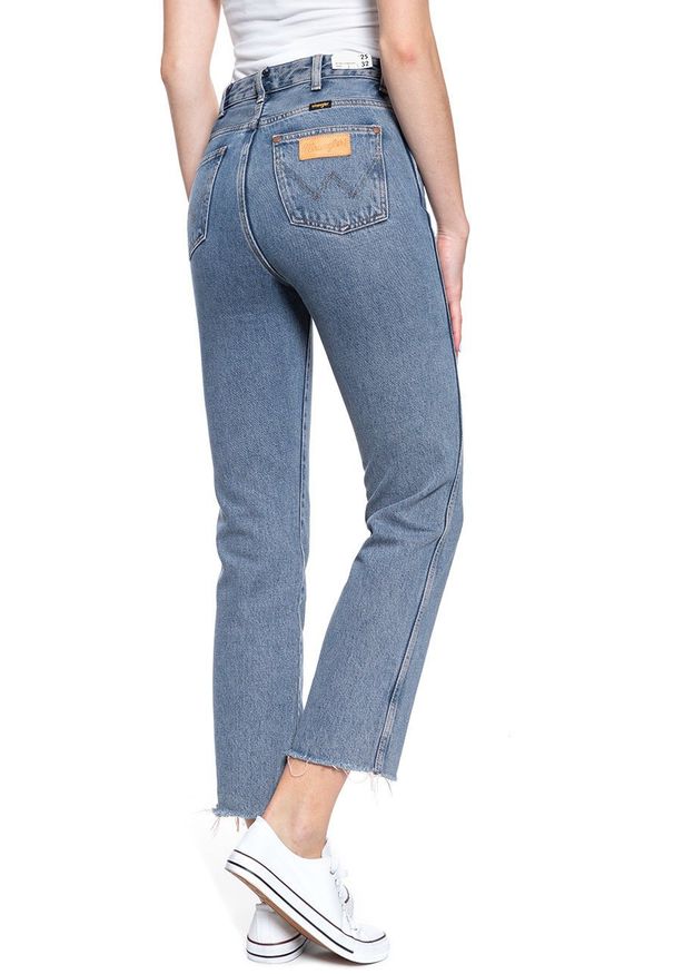 Wrangler - WRANGLER RETRO STRAIGHT CROP SUNSET BLUE W27YGF26R 112128214. Styl: retro