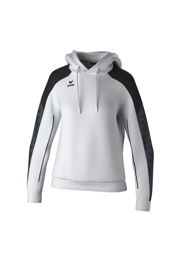 ERIMA - Bluza damska z kapturem Erima Evo Star. Typ kołnierza: kaptur. Kolor: czarny, wielokolorowy, biały. Materiał: materiał, polar. Długość rękawa: raglanowy rękaw. Sezon: zima