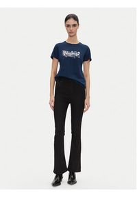 Pepe Jeans T-Shirt Rosalind PL506034 Granatowy Regular Fit. Kolor: niebieski. Materiał: bawełna #4