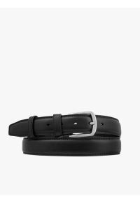 Ryłko - Czarny pasek ze skóry licowej. Kolor: czarny. Materiał: skóra. Styl: street #1