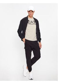 EA7 Emporio Armani T-Shirt 6RPT11 PJNVZ 1716 Srebrny Regular Fit. Kolor: srebrny. Materiał: bawełna