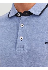 Jack & Jones Polo Paulos 12136668 Niebieski Slim Fit. Typ kołnierza: polo. Kolor: niebieski. Materiał: bawełna #1