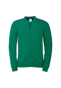 UHLSPORT - Kurtka z dresu Uhlsport ID College. Kolor: czarny, zielony, wielokolorowy. Materiał: dresówka. Sport: piłka nożna