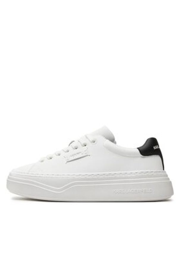 Karl Lagerfeld - KARL LAGERFELD Sneakersy KL63420 Biały. Kolor: biały. Materiał: skóra