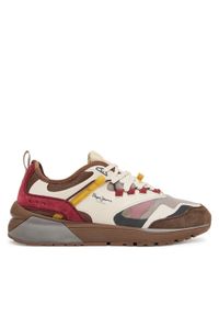 Pepe Jeans Sneakersy Stoke Sport M PMS600013 Brązowy. Kolor: brązowy. Materiał: materiał #1