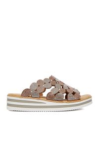 Rieker Klapki CEO-V02R8-90 Złoty. Kolor: złoty. Materiał: syntetyk, materiał #1