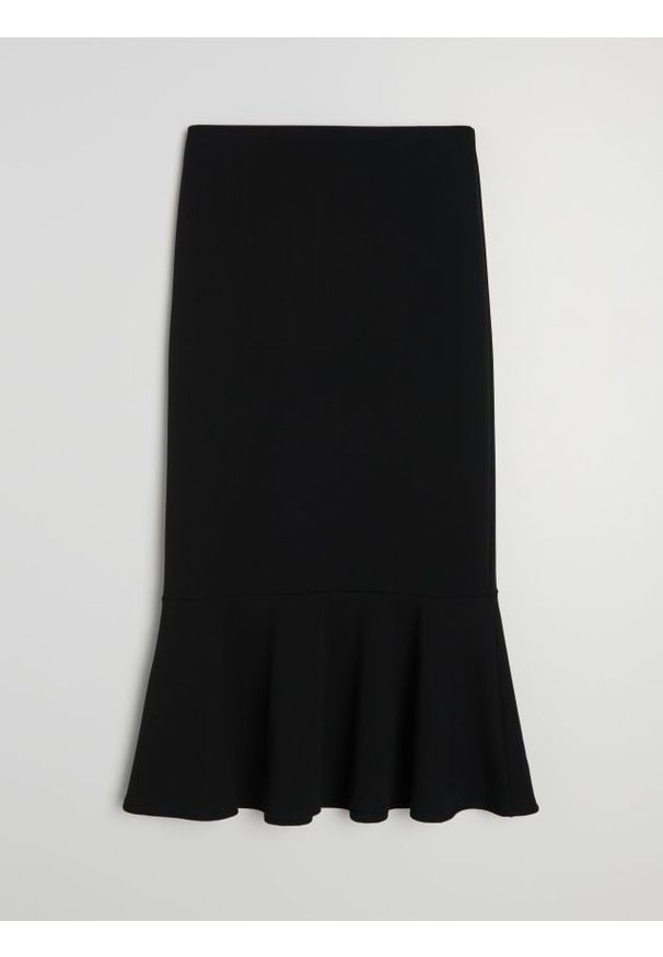 Sinsay - Klasyczna spódnica midi syrenka - czarny. Kolor: czarny. Styl: klasyczny