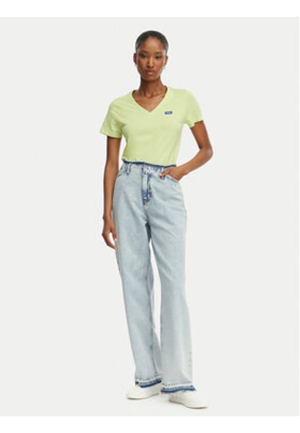 Hugo - HUGO T-Shirt Classic 50513667 Zielony jasny Slim Fit. Kolor: zielony. Materiał: bawełna