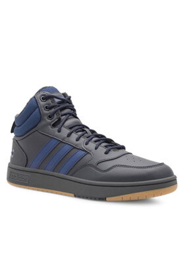 Adidas - adidas Sneakersy Hoops 3.0 Mid Winter IF2635 Szary. Kolor: szary