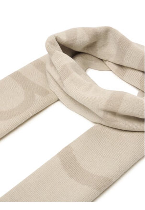 Calvin Klein Szalik LV04D8030G Beżowy. Kolor: beżowy. Materiał: wełna
