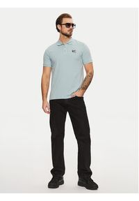 Karl Lagerfeld - KARL LAGERFELD Polo 745710 551224 Błękitny Regular Fit. Typ kołnierza: polo. Kolor: niebieski. Materiał: bawełna #5