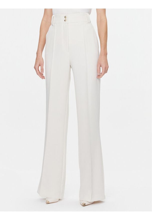 Babylon Spodnie materiałowe S00534 Écru Regular Fit. Materiał: syntetyk
