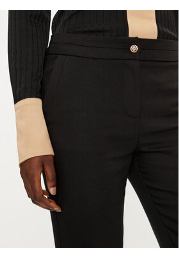 Morgan Chinosy 222-PLIME.F Czarny Slim Fit. Kolor: czarny. Materiał: bawełna