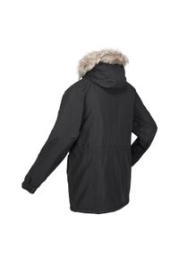 Kurtka uniwersalna męska Regatta Winterparka Salinger Iii. Typ kołnierza: kaptur. Kolor: czarny. Materiał: syntetyk. Sport: turystyka piesza