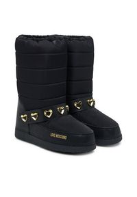 Love Moschino - LOVE MOSCHINO Śniegowce JA24192G1NISD00B Czarny. Kolor: czarny. Materiał: materiał #4