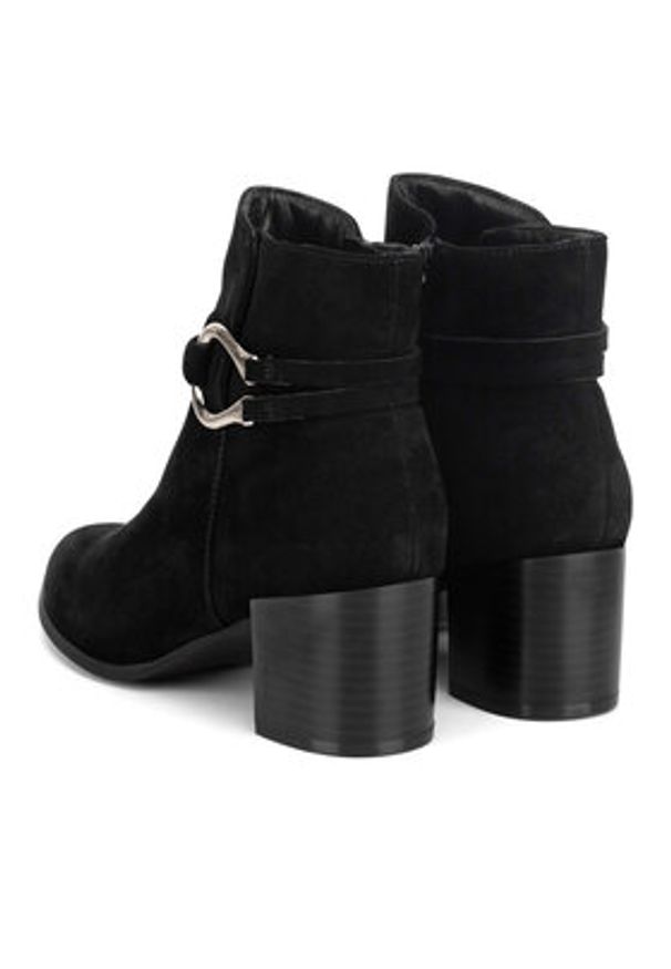 Lasocki Botki WYL3957-9Z Czarny. Kolor: czarny. Materiał: skóra, zamsz