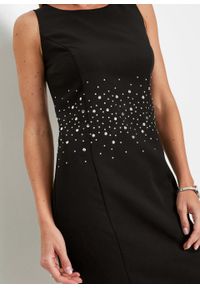 Sukienka ołówkowa z brokatowym połyskiem bonprix czarny. Kolor: czarny. Typ sukienki: ołówkowe. Styl: elegancki #5