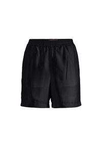 Szorty damskie JJXX Jxpoppy. Kolor: czarny. Materiał: tkanina. Długość: krótkie. Wzór: gładki, aplikacja #1