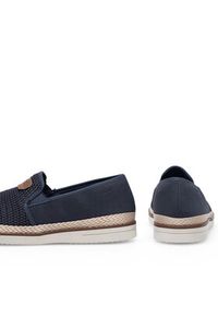 Rieker Espadryle B2366-14 Niebieski. Kolor: niebieski. Materiał: materiał #7