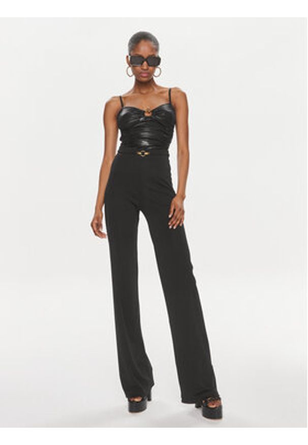 Just Cavalli Body 76PAM214 Czarny Skinny Fit. Kolor: czarny. Materiał: syntetyk